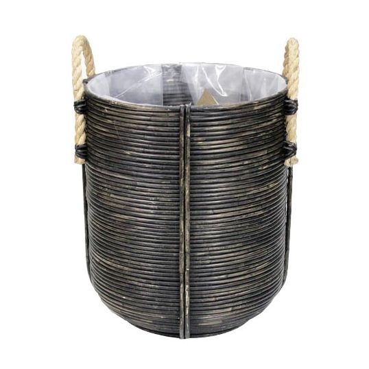 Basket Streep Black Wash - 40x45 cm