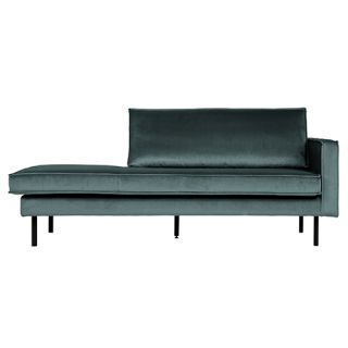BePureHome Rodeo Daybed Right Velvet Teal - afbeelding 1