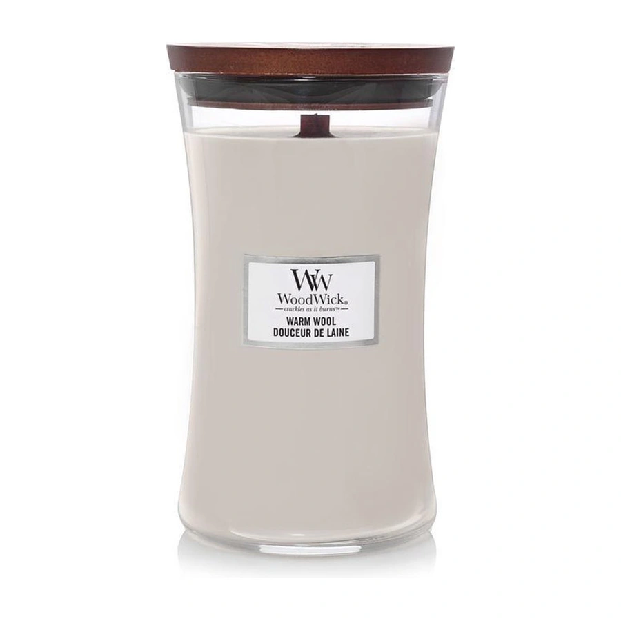WoodWick Warm Wool Large Candle - afbeelding 1