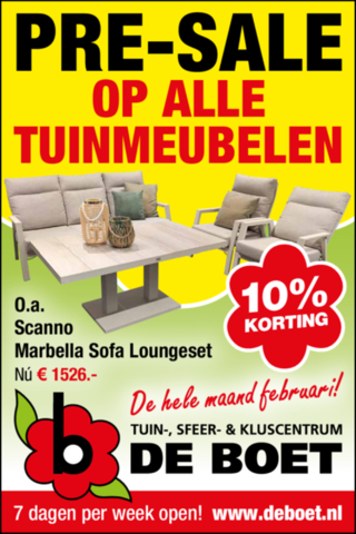 Pre-sale Tuinmeubelen!
