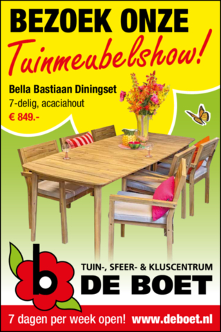 Bezoek onze Tuinmeubelshow!