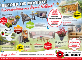 Bezoek de mooiste tuinmeubelshow van NH!