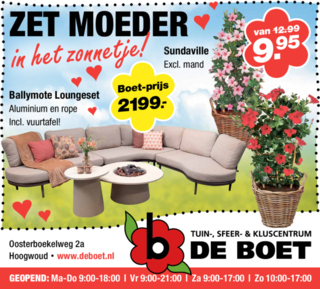 Zet moeder in het zonnetje!