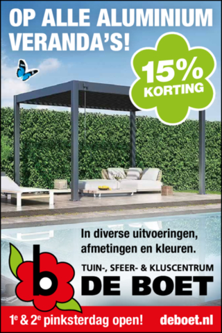 -15% alle aluminium veranda's!