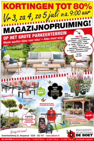 Magazijn opruiming!