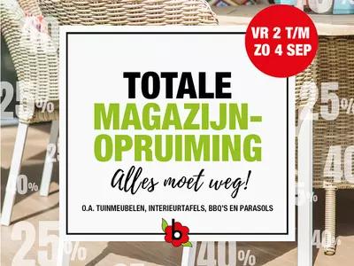 Totale magazijnopruiming