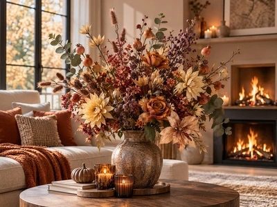 Grote vaas opmaken met kunstbloemen: zo fleur je je kamer op
