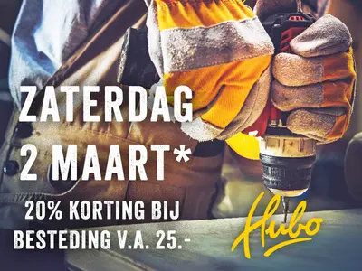 Hubo 20% kortingsdag