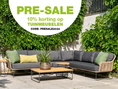 PRE-SALE op tuinmeubelen