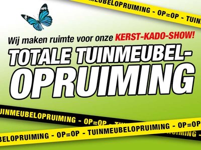 Totale Tuinmeubelopruiming!