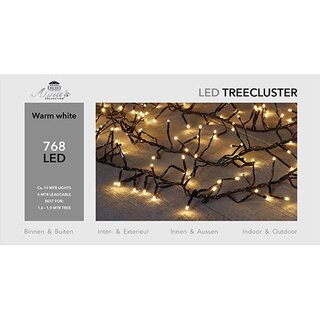 Kerstboom Clusterverlichting 10 m - Warm wit