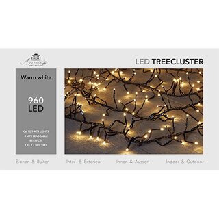 Kerstboom Clusterverlichting 12,5 m - Warm wit