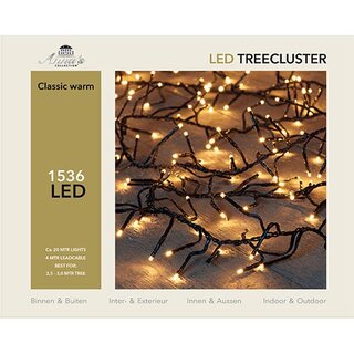 Kerstboom Clusterverlichting 20 m - Klassiek warm