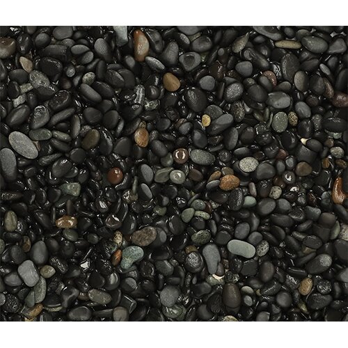 25 kg Beach Pebbles Black 8-16 mm