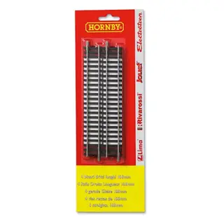 Hornby Rechte Treinrails 16,8 cm - 4 st.