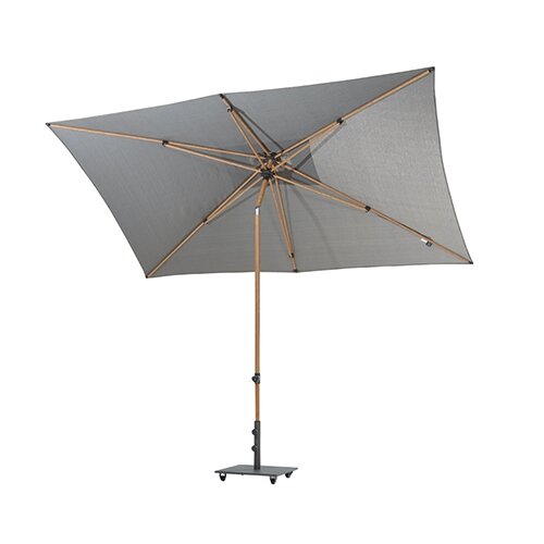 4 Seasons Outdoor Azzurro Parasol 200x300 cm - Antraciet/Houtlook Frame