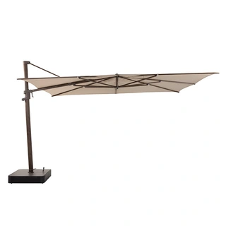 4 Seasons Outdoor Finca Zweefparasol 400x300 - Beach/Houtlook Frame