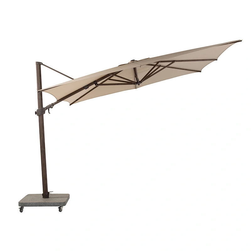 4 Seasons Outdoor Siesta Premium Zweefparasol 300x300 - Beach/Houtlook Frame - afbeelding 1