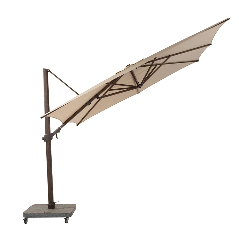 4 Seasons Outdoor Siesta Premium Zweefparasol 300x300 - Beach/Houtlook Frame - afbeelding 2