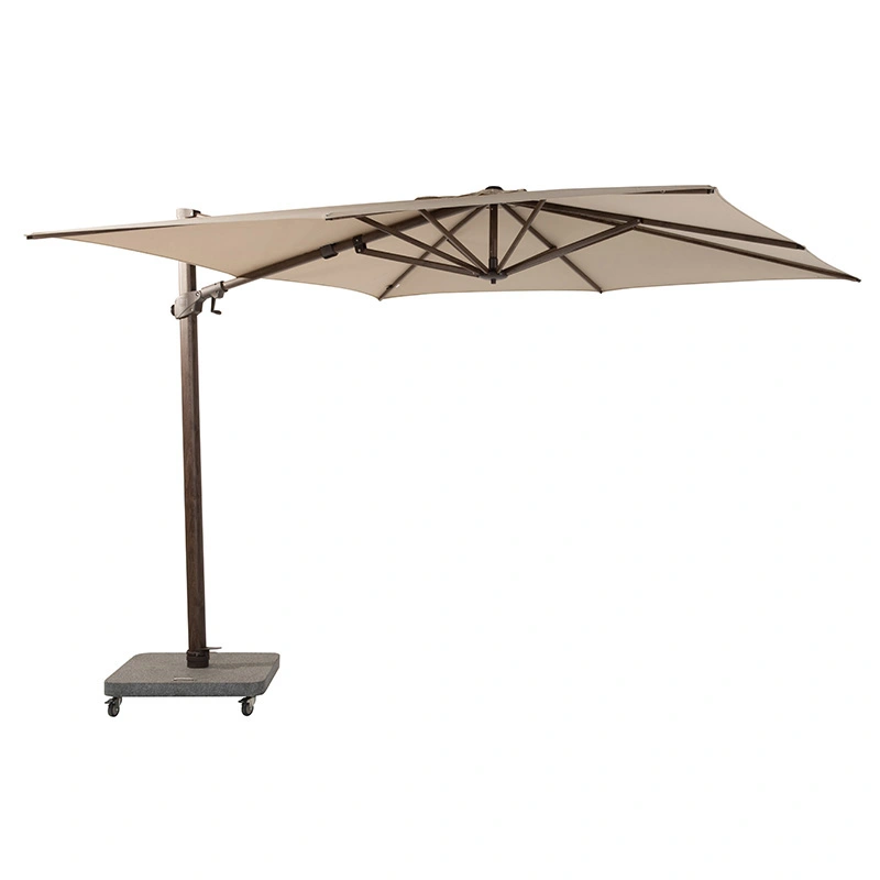 4 Seasons Outdoor Siesta Premium Zweefparasol 300x300 - Beach/Houtlook Frame - afbeelding 3