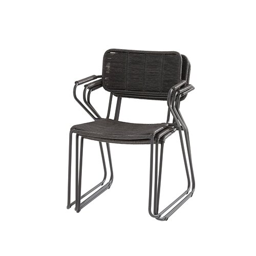 4 Seasons Outdoor Swing Dining Tuinstoel - Antraciet - afbeelding 5