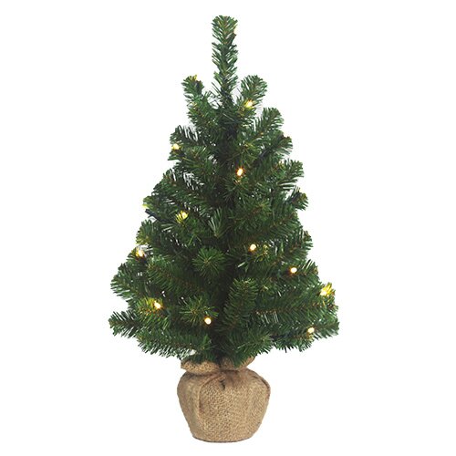 Burlap Kunstkerstboompje LED - 45 cm