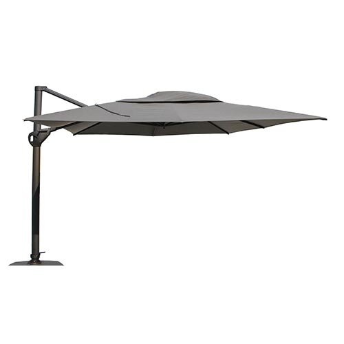 4 Seasons Outdoor Hacienda Zweefparasol 300x400 - Antraciet