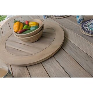 4 Seasons Outdoor Louvre Dining Tuintafel Ø160 cm - Teak - afbeelding 3