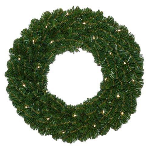 Kunstkerstkrans Groen LED - 90 cm