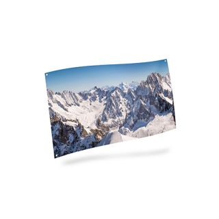 My Village Achtergronddoek Bergtoppen - 150x75 cm - afbeelding 2