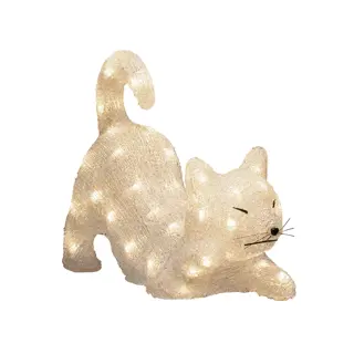 Konstsmide LED Liggende Kat Acryl - 28x35 cm - afbeelding 1