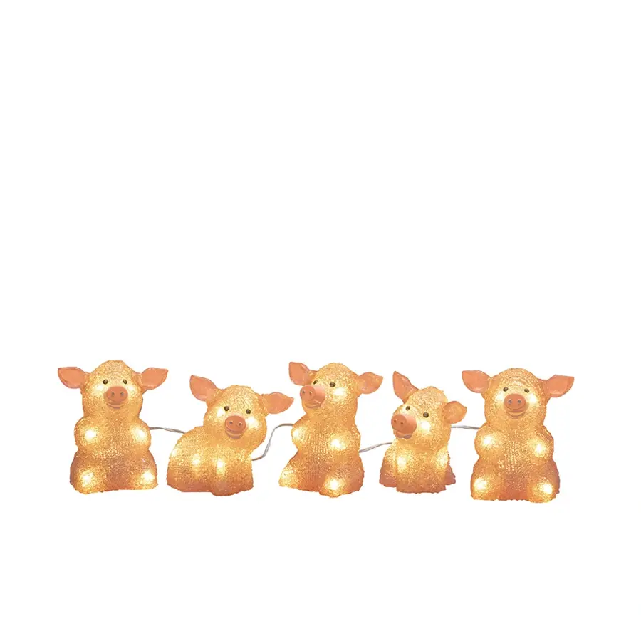 Konstsmide LED Varkentjes Set - 5 st. - afbeelding 1