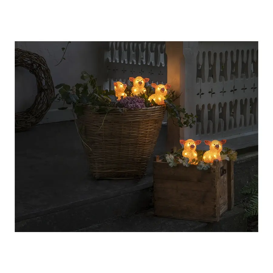 Konstsmide LED Varkentjes Set - 5 st. - afbeelding 2