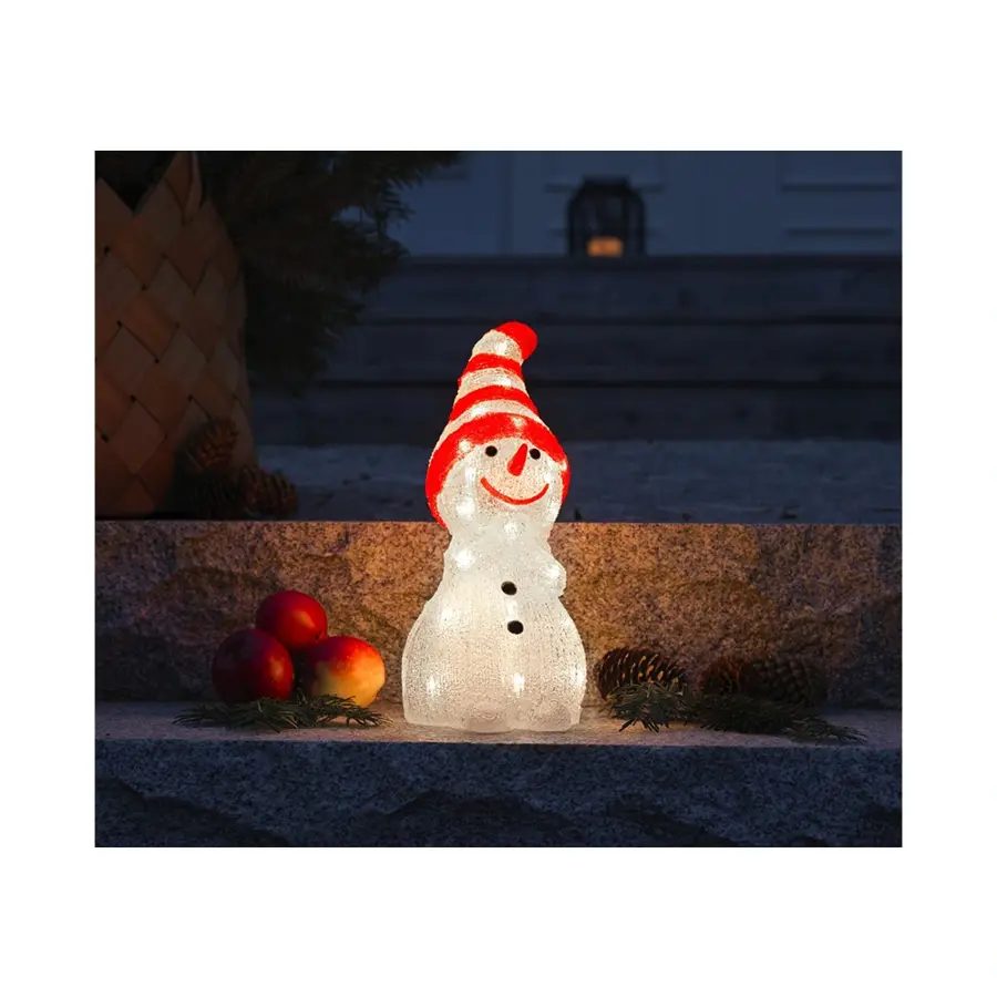 Konstsmide LED Sneeuwpop Acryl - 14,5x32 cm - afbeelding 2