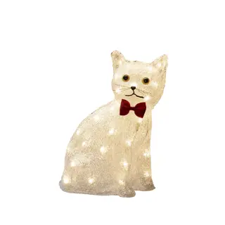 Konstsmide LED Zittende Kat Acryl - 27x34 cm - afbeelding 1