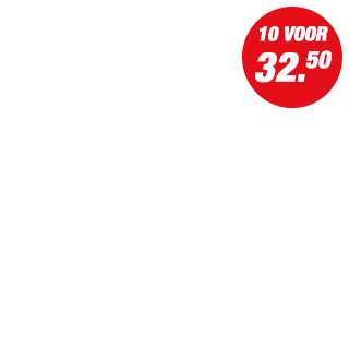 Actie - 10 voor 32,50