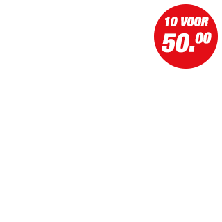 Actie - 10 voor 50.00