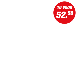 Actie - 10 voor 52.50