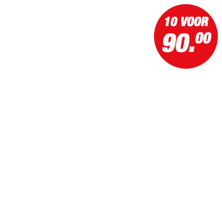Actie - 10 voor 90.00