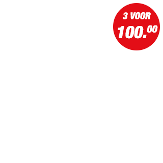 Actie - 3 voor 100.00