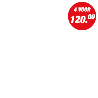 Actie - 4 voor 120.00