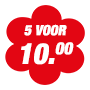 Actie - 5 voor 10.00
