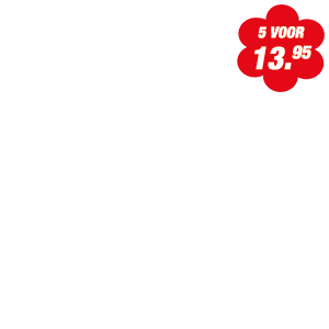 Actie - 5 voor 13.95