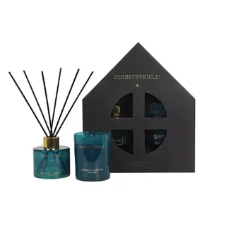 Countryfield Adventure Gift box Geurstokje & Kaars - Petrol