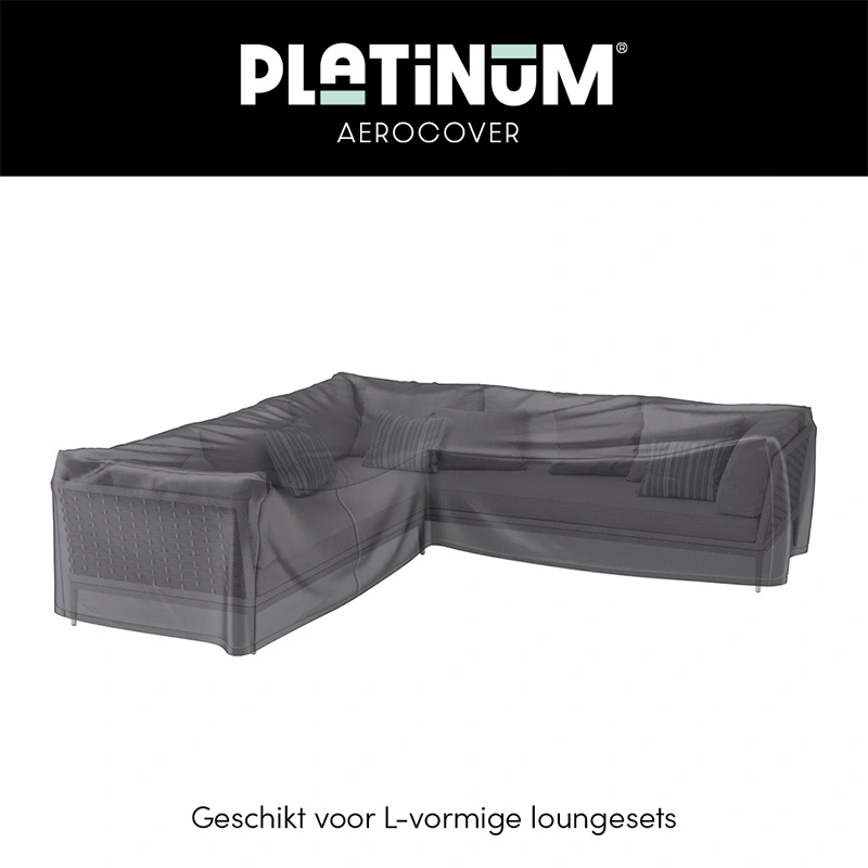 AeroCover Loungeset beschermhoes L-vorm 235x235x100x70 - Antraciet - afbeelding 2