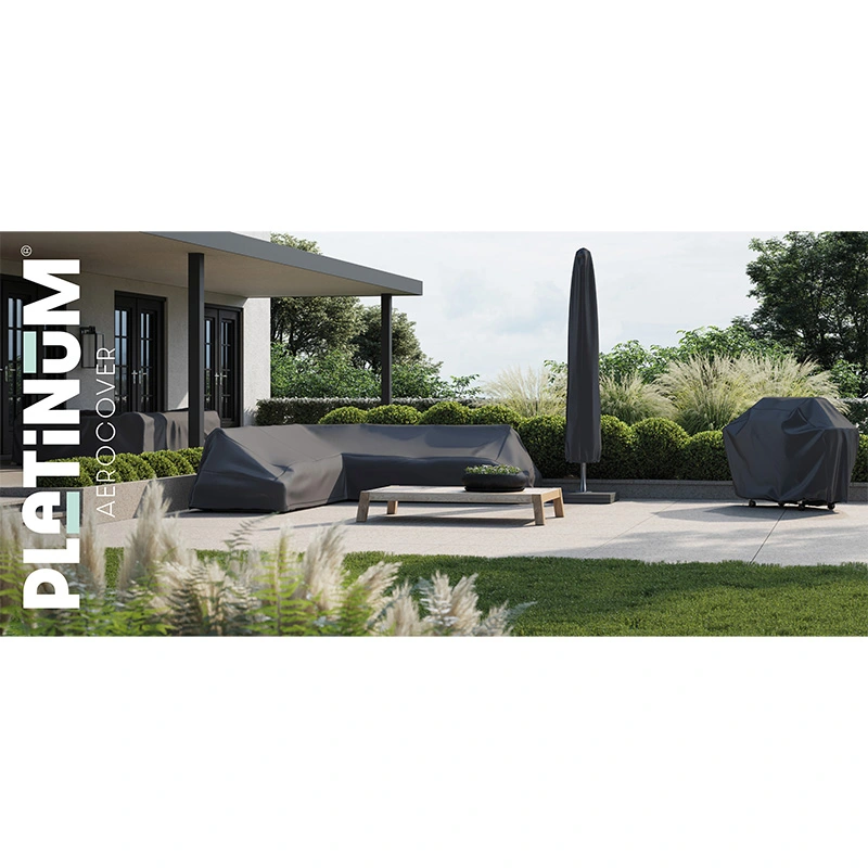 AeroCover Loungeset beschermhoes L-vorm 270x270x100x70 - Antraciet - afbeelding 3