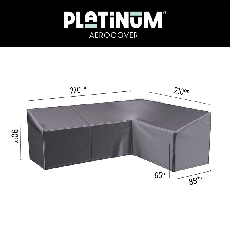 AeroCover Loungeset beschermhoes L-vorm Rechts 270x210x85x65/90 - Antraciet - afbeelding 1