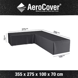 AeroCover Loungesethoes hoekset links 355x275x100x70 cm - afbeelding 1