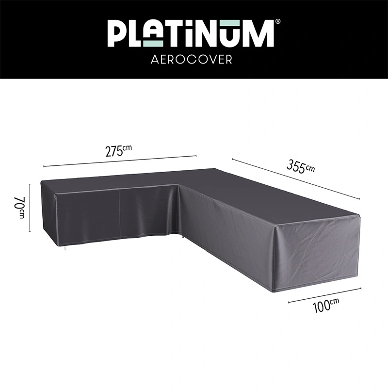 AeroCover Loungesethoes hoekset links 355x275x100x70 cm - afbeelding 1