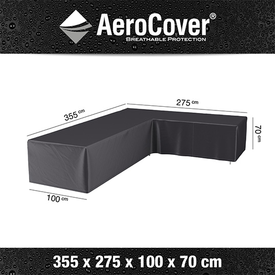 AeroCover Loungesethoes hoekset rechts 355x275x100x70 cm - afbeelding 1